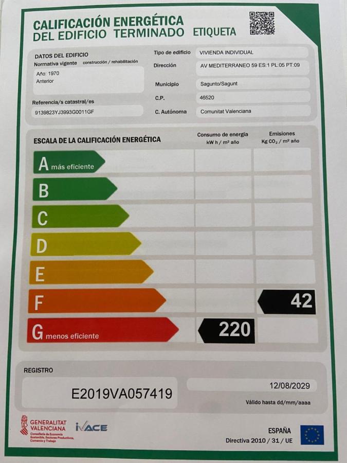 Apartamento En Primera Linea En Sagunto Dış mekan fotoğraf